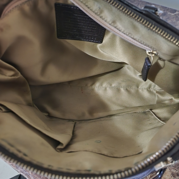 EUC Coach Satchel, animal print - Picture 10 of 12